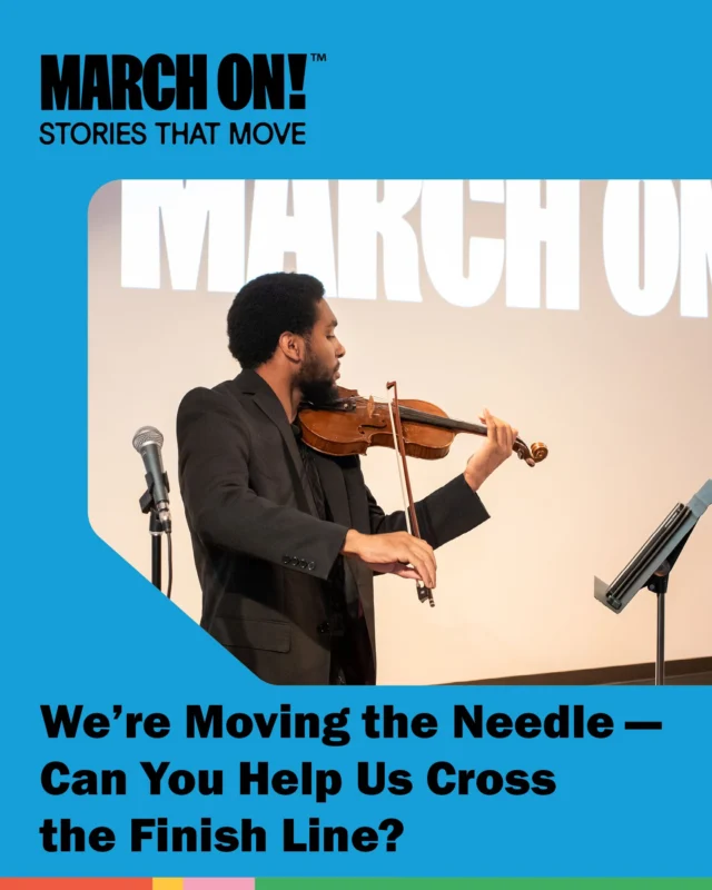 Our Stories Matter. Help Us Share More. 🌟

At a time when historical truth is under attack, March On! remains committed to uplifting the untold and mis-told stories of the Civil Rights Movement—and connecting them to today's fights for justice.

Your gift supports our annual festival, year-round programming, scholarships for student filmmakers, and powerful storytelling that honors both legends and unsung heroes.

Donate now by visiting the link in bio! 

#MarchOn #DonateNow #Storytelling #UntoldStories #CivilRights #StoriesThatMove