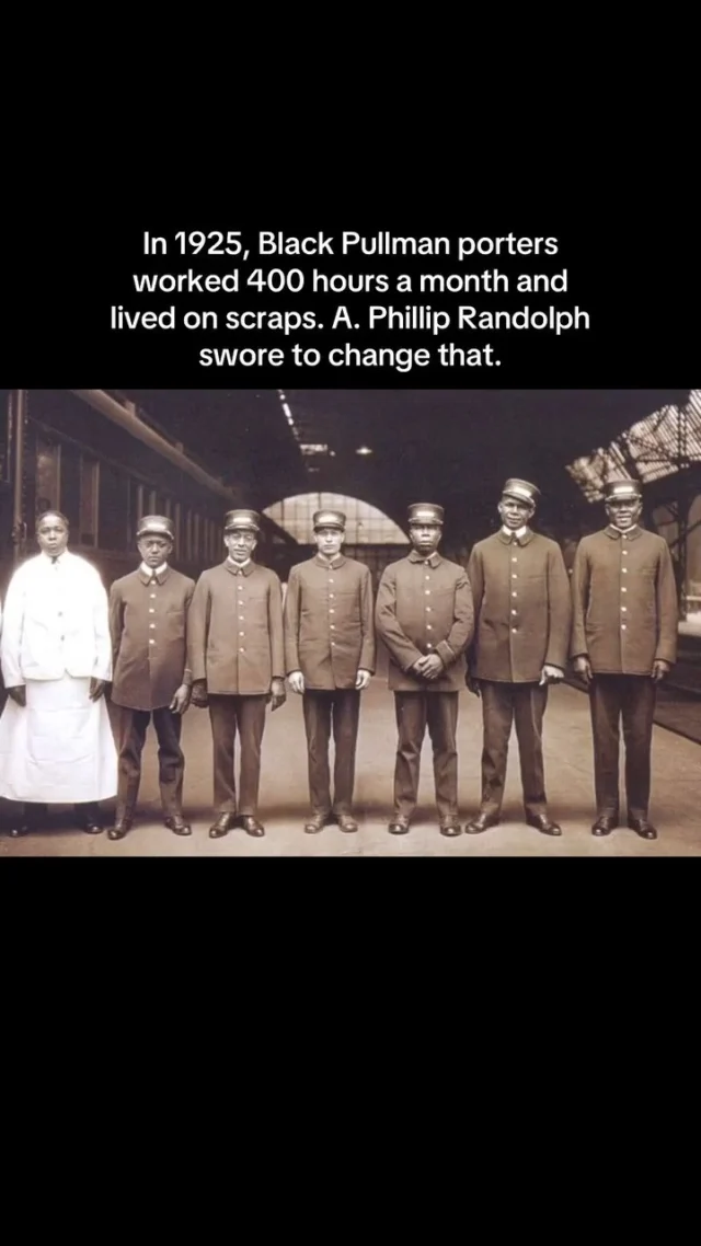 #StoriesThatMove: In 1925, Black Pullman porters worked 400 hours a month and lived on scraps. Phillip Randolph swore to change that. 

For 12 brutal years, he built the first Black labor union in America–400,000 strong. 🤎

Then he aimed higher. He threatened to march 100,000 Black workers on Washington unless FDR banned discrimination in defense jobs. FDR caved. Truman caved–desegregating the entire U.S. military. 

By 1963, he stood with MLK during the March On Washington, the march he’d first envisioned 22 years earlier, which finally came to life. 🏆

Source: @thehumanityarchive 

#MarchOn #Storytelling #UntoldStories #CivilRights